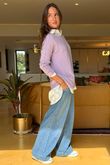 Made in Italy Conrad Body Skim Knit Jumper Lavender 
